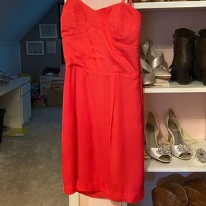 BCBG Hot pink strapless dress